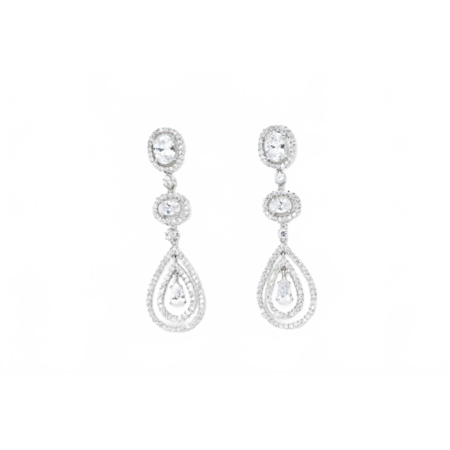 New Avenue Chic Women's I Do Earrings In Silver
